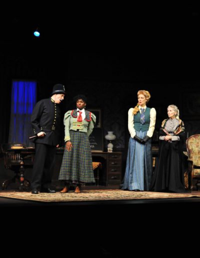 Mathew ZImmerer, Courtney Thomas, Robyne Parrish, & Joyce Cohen in The Victorian Ladies' Detective Collective