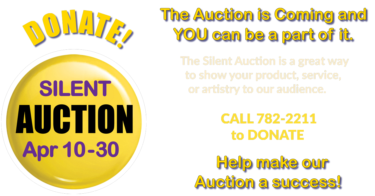 2023 Silent Auction April 10-30 - Donate Today!