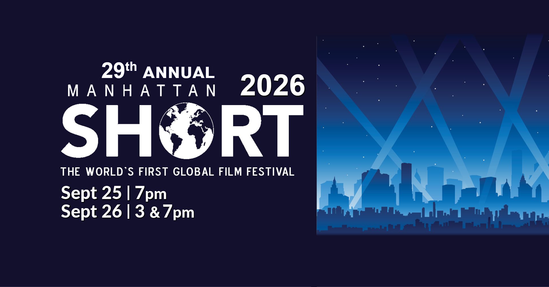 Manhattan Short Film Festival | Sept 25 & 26, 2026