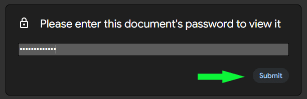 Enter this document's password to open