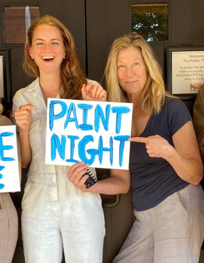 The Cast of Paint Night
