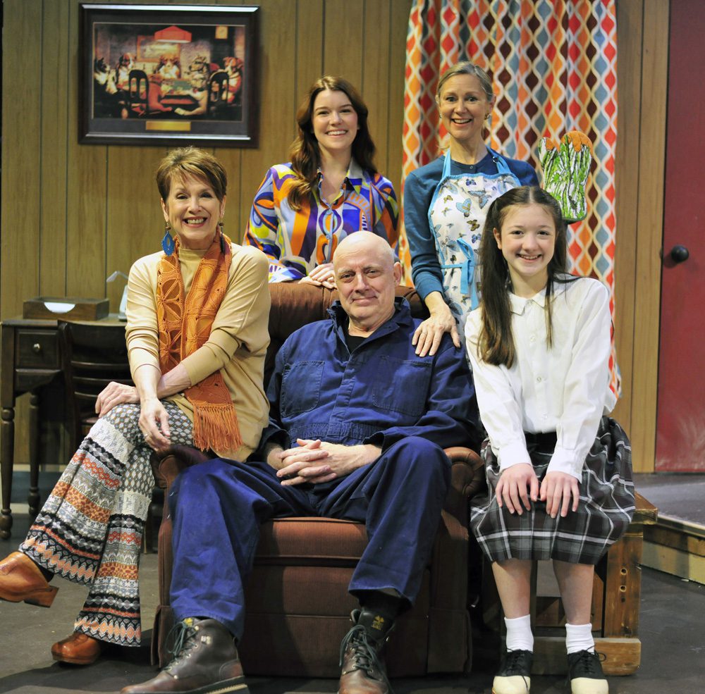 Back: Kelsey Petersen as Linda, Cate Damon as Josephine<br />
Front: Allison Briner Dardenne as Theresa, Doug Rees as Mike, Scarlett Thomas as Becky