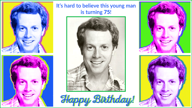 It's hard to believe this young man is turning 75! Happy Birthday, Christopher!