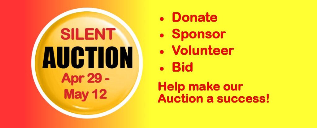 Silent Auction | Donate, Sponsor, Bid - Apr 29- May 12