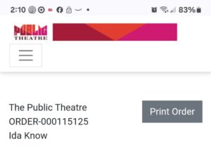 Print Mobile Ticket