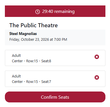 Confirm seat