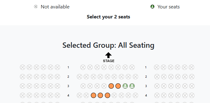 Select seats